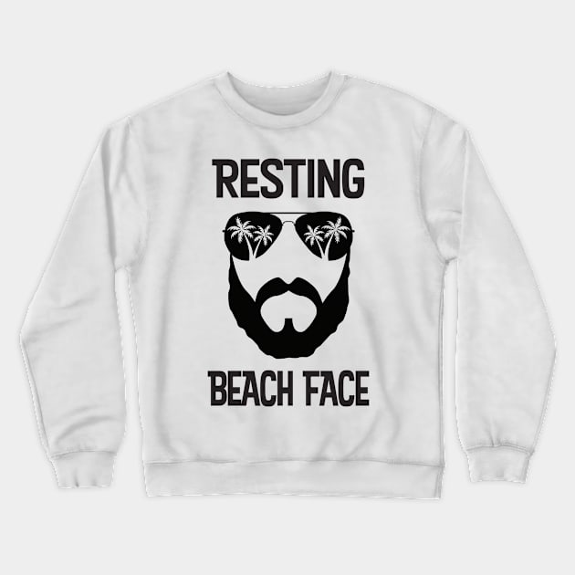 Resting Beach Face Gift Crewneck Sweatshirt by Scott Richards